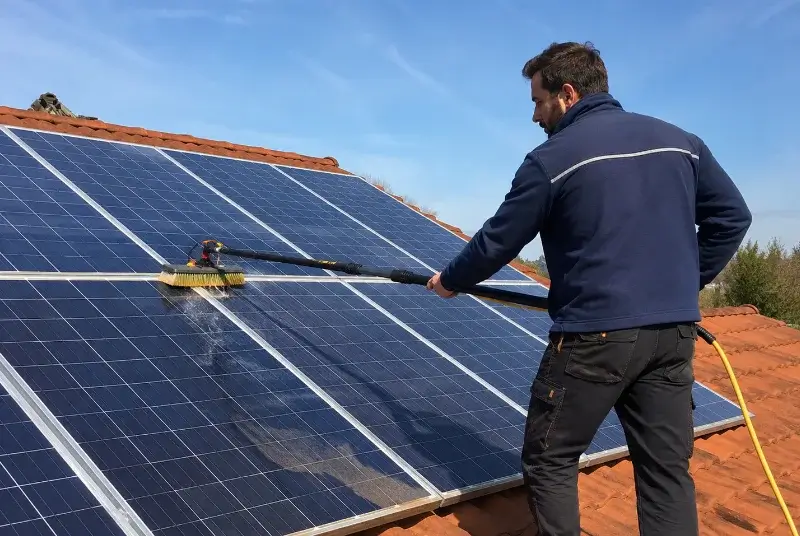 Nettoyage et entretien de panneaux solaires à Breuillet